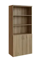 N 5 - 8DN3 kancelářská skříň, 2-dveřová/nika, 1800x800x400, ořech světlý